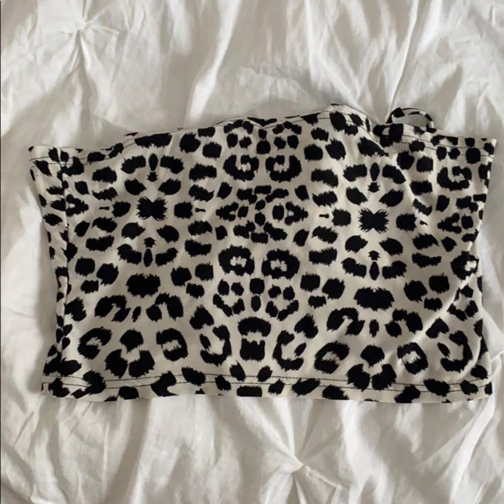 Cheetah print tube top